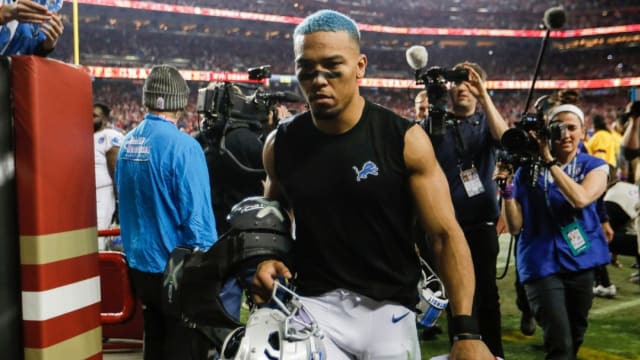 Detroit Lions wide receiver Amon-Ra St. Brown.